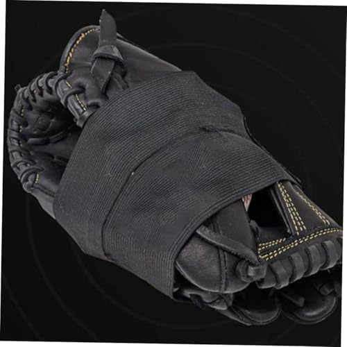 KICHOUSE 4pcs Baseball Glove Straps Lacing Kit Elastic Mitten Wrap for Softball Baseball Catcher Glove Wrap Band Conditioner for Supplies