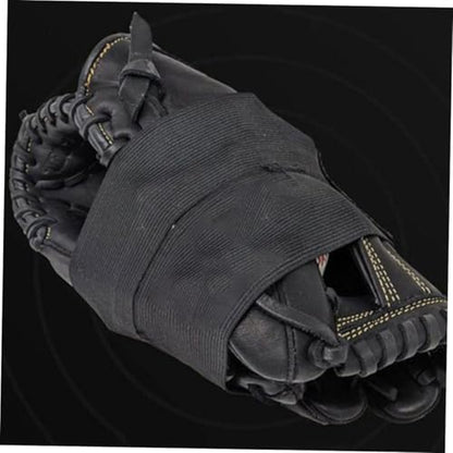 KICHOUSE 4pcs Baseball Glove Straps Lacing Kit Elastic Mitten Wrap for Softball Baseball Catcher Glove Wrap Band Conditioner for Supplies