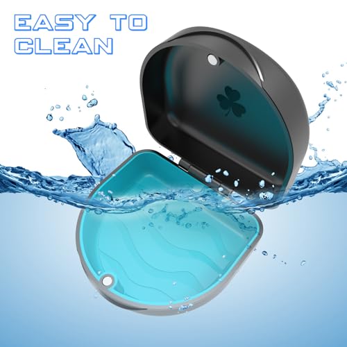 Retainer Case,Orthodontic Mouthguard Cases (Black)