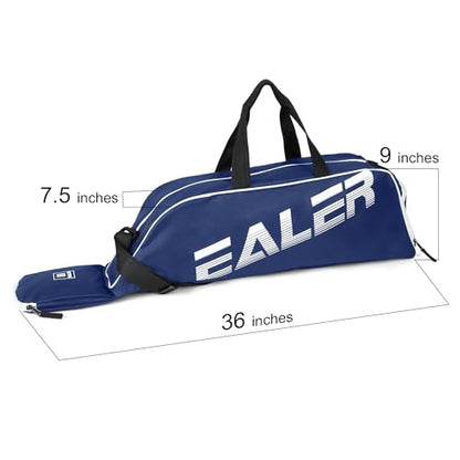 EALER Baseball Bat Tote Bag & T-ball, Softball Equipment Bag - Gear for Kids, Youth, and Adults Holds Bat, Helmet, Glove, Cleats, Shoes and More - color: Navy