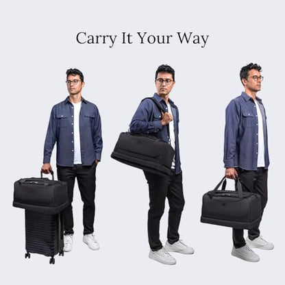 Knack Expandable Travel Duffel Midnight Black - color: Midnight Black, style: Travel Duffel