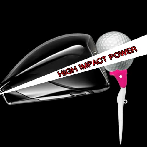 BIRDIE79 High Path Golf Tee Set – Upgraded Premium Adjustable Height Tees, 5° Launch Angle, Reduces Hooks & Slices, High Visibility, Stable 20mm Head (9 Pcs)
