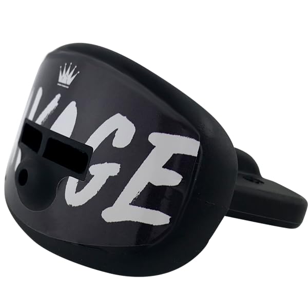 DAMAGE CONTROL Pacifier Mouthpiece – Football Mouthguard with Helmet Strap, Protects Teeth, Jaw & Mouth – Mouth Piece for Sports, No Boiling, Allows Airflow – Gear for Adults & Youth (Savage) - color: Savage