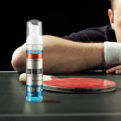 Naysku 100ml Table Tennis Rubber Cleaner, Table Tennis Racket Cleaner Kit, PingPong Paddle Cleaner with Sponge, Table Tennis Paddle Cleaner PingPong Racket Care Kit