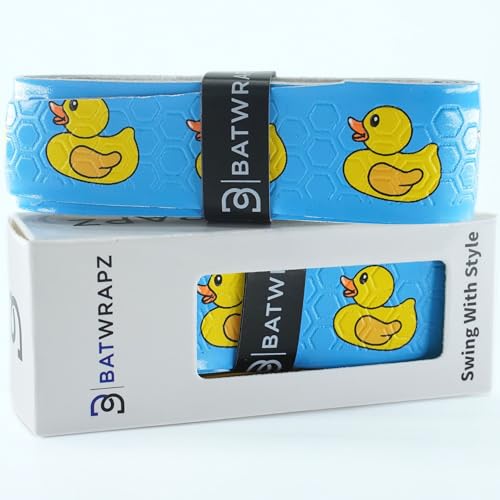 Bat Grip Tape for Baseball - Softball Precut and Pro Feel Bat Grip Tape Replacement - color: The Rubber Duck