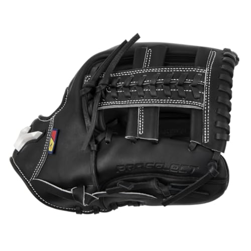 Mizuno Pro Select - color: Cross 8 Web - Black, size: 11.5", Infield, Regular Pocket Design