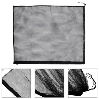 Hemoton Heavy-duty Mesh Drawstring Basketball Soccer Volleyball Ball Carrier Bag Large Capacity Single Shoulder Sports Equipment Storage Sack for Outdoor Team Sports