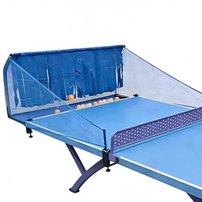 TNZMART Portable Ping Pong Net with Ball Picker Upper for Any Table Tennis Table Self Collection Clamps Easy Setup Set for Adults Beginners Home Indoor Outdoor Training
