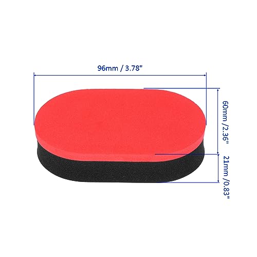 M METERXITY Table Tennis Rubber Cleaner - Paddle Cleaner, EVA Sponge,Apply to Table Tennis Paddle (96 x 60 x 21mm, Red Black)