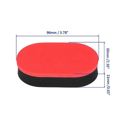 M METERXITY Table Tennis Rubber Cleaner - Paddle Cleaner, EVA Sponge,Apply to Table Tennis Paddle (96 x 60 x 21mm, Red Black)