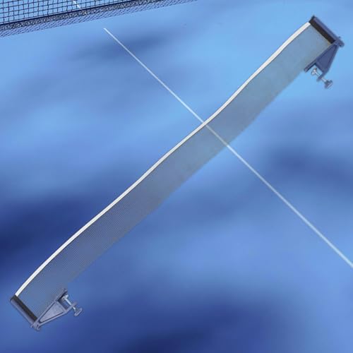 Toyvian Thickened Table Tennis Net with Clamps Set Plastic Mesh Fabric Stable Telescopic Posts for Indoor Outdoor Paddle Play Firm Reinforced Stability for Casual Professional Training