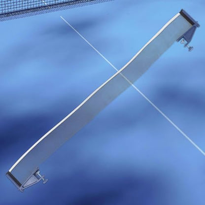 Toyvian Thickened Table Tennis Net with Clamps Set Plastic Mesh Fabric Stable Telescopic Posts for Indoor Outdoor Paddle Play Firm Reinforced Stability for Casual Professional Training