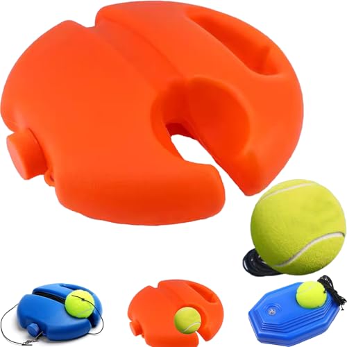 Tennis Ball Training Baseboard,Athlete Tennis Buddy Trainer Nextgen At Home for Self Training,Tenniss Return Ball Trainer On A String,Tenniss Rebound Balls Trainning Baseboard Single Player - color: red