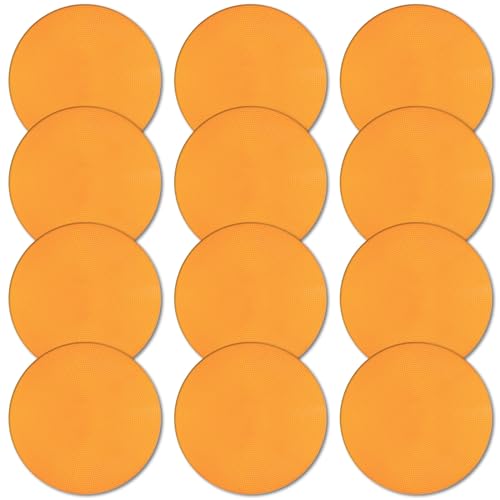 Poly Spot Markers 4inch/9 inch Non-Slip Rubber Agility Markers Flat Field Cones Floor Dots for Football, Soccer, Basketball Training Markers, School Activities, Exercise Drills, Social Distancing