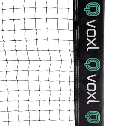 Premium Portable Pickleball Net - Tournament Series - Voxl Pickleball. All Weather Construction. Regulation Size. Indoor and Outdoor Use. Durable Frame, Net, Carrying Bag. Easy Set Up and Take Down.