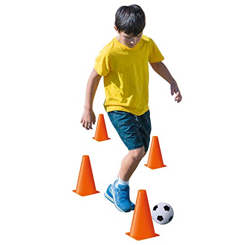 Simba Toys - Soccer Cone Set 4 Cones Each H:6.69 inch, 1 Ball D:3.54 inch, 1 Yellow and 1 red Card,