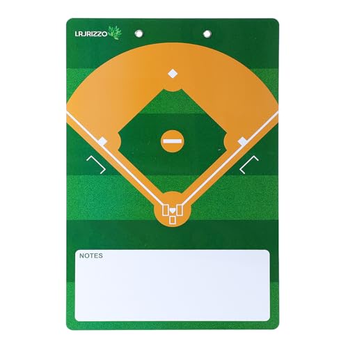 Baseball Dry Erase Coaches Clipboard, Baseball Dry Erase Coaching Board Double-Sided Baseball White Board for Coaches Writable and Erasable Baseball Clipboard Dry Erase Baseball Lineup Board - style: Baseball