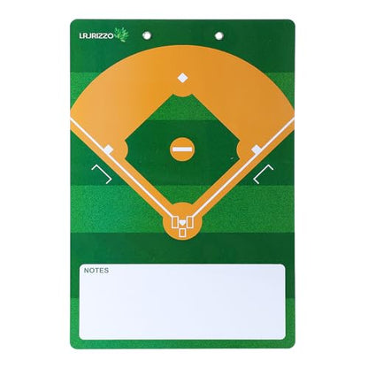 Baseball Dry Erase Coaches Clipboard, Baseball Dry Erase Coaching Board Double-Sided Baseball White Board for Coaches Writable and Erasable Baseball Clipboard Dry Erase Baseball Lineup Board - style: Baseball