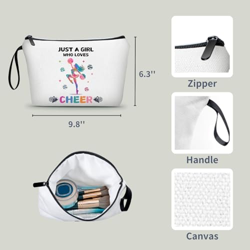 Cheer Makeup Bag, Multicolour, Cheerleader Gift, Travel Organizer - color: Cheer