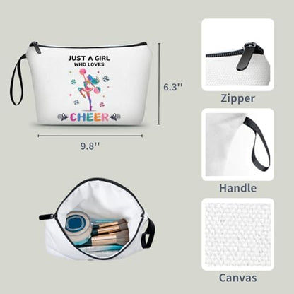 Cheer Makeup Bag, Multicolour, Cheerleader Gift, Travel Organizer - color: Cheer