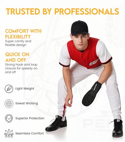 Baseball Sliding Mitt Youth & Adult, Sliding Glove for Baseball, Softball Sliding Guard, Left and Right Hands - color: Baseball Ground, size: Youth