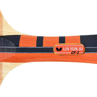 Butterfly Lin Yun-Ju Shakehand Ping Pong Paddle - Lightweight & Offers A High Degree of Control for Developing Table Tennis Players - Recommended for Beginners