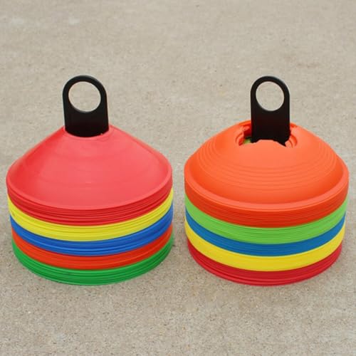 Cabilock Soccer Cone Holders 8-Pack Football Training Stand with Disc Cone Storage Rack Portable Carrying Holder for Sports Field Agility and Marking Discs
