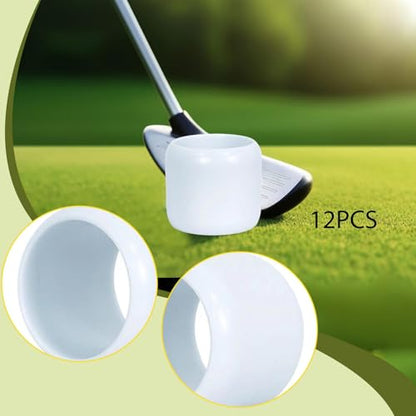 12 Pieces Practice Golf Ball Swing Training Ball Limited Flying Distance Aerodynamic TPU Construction Suitable for Backyard Indoor Use