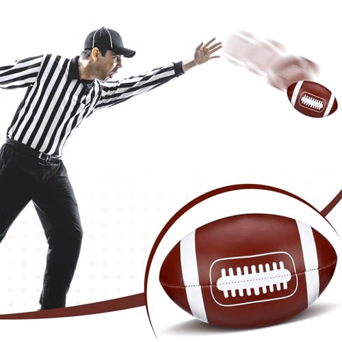 Soft Football Soft Stress Ball 6 Inch Mini Small Brown Football for Indoor Playing Catch Game Sport Decor Party Props Sport Reward Gift to Family and Friends