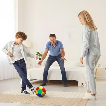 SZCXTOP Indoor Soccer Ball Size 4, Soft Low-Noise House Soccer Ball for Kids Teens