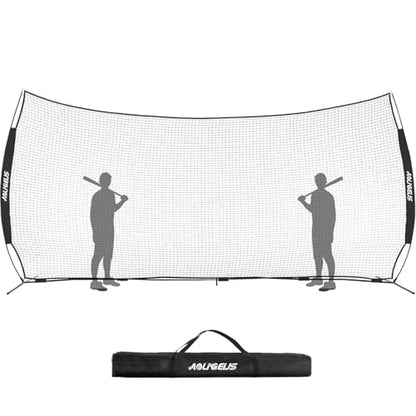 Sports Barrier Net,Sports Net,Barricade Backstop Net,Perfect for Baseball,Softball,Soccer, Basketball,Lacrosse - style: 20X10Ft-Black