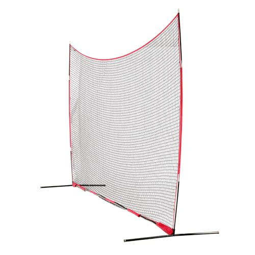 VEVOR 7X7ft/12X9ft/16X10ft/20x10ft Barricade Backstop Net, Ball Sports Barrier Netting, Portable Practice Net for Baseball Softball Lacrosse Hockey Basketball Equipment Training Net