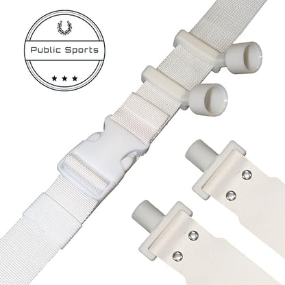 Flag Football Belt - 2 Flags - 10 Pack - color: White