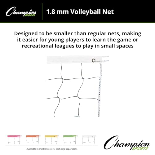Champion SportsVolleyball Nets - color: Neon White, size: 32 x 3-Feet