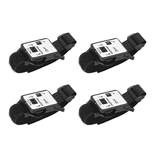 Scour Counter Watch Manual Stroke Keeper Portable Golf Score Tracker Wrist Wearable for Golfers Plastic 4PCS Set