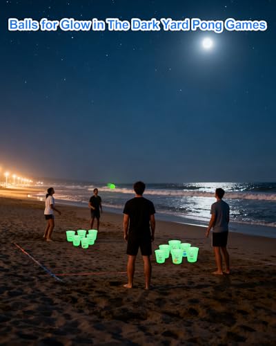 HOTWIND 6 Pack Glow in The Dark Backyard Golf Balls 3" Replacement Practice Balls with Storage Bag Fun Night Golfing Gift for Men Women Family Outdoor Party Play - style: 6 Glow in the Dark Golf Balls