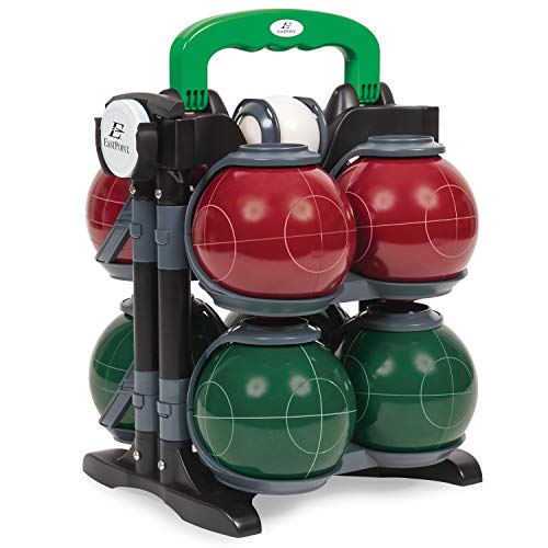 Eastpoint Sports Resin Bocce Ball Set- Features Deluxe Carry Case and All Accessories; Outdoor Fun for Kids, Teens and Adults