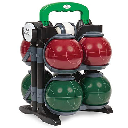 Eastpoint Sports Resin Bocce Ball Set- Features Deluxe Carry Case and All Accessories; Outdoor Fun for Kids, Teens and Adults