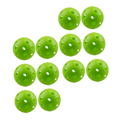 Yardwe Golf Ball Indoor Practice Balls Golfing Hollow-Out Balls Golfing Practice Tools Balls for Golfing - color: Green