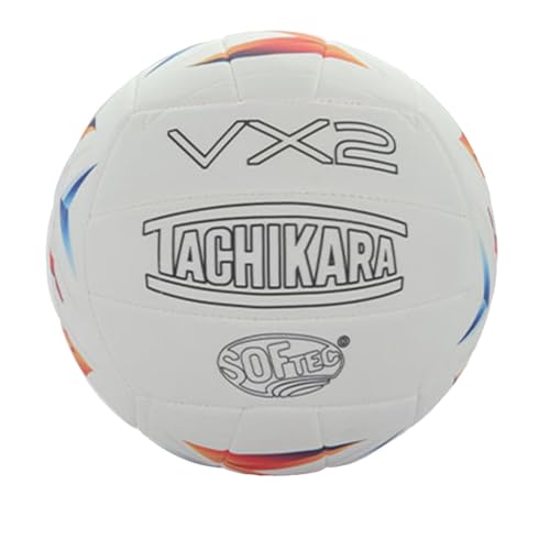 Tachikara VX2 Solid & Spark Volleyball - color: White, style: Spark