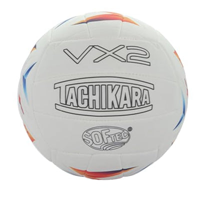 Tachikara VX2 Solid & Spark Volleyball - color: White, style: Spark