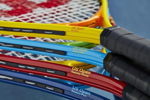 Wilson US Open Jr Tennis Racquet Bundled with a Wilson Advantage 2.5 Tennis Backpack – Optional Accessories