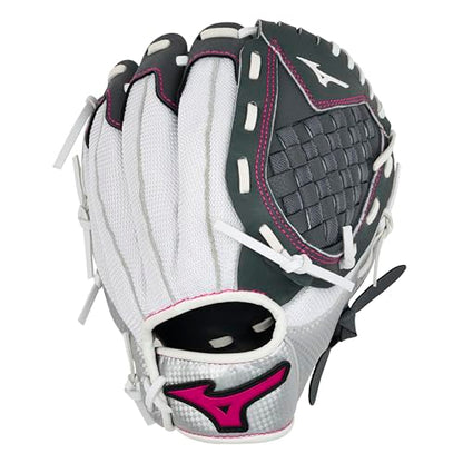 Mizuno Prospect Finch Youth - color: White/Grey Trident Web, size: 10"|Ages 3-6