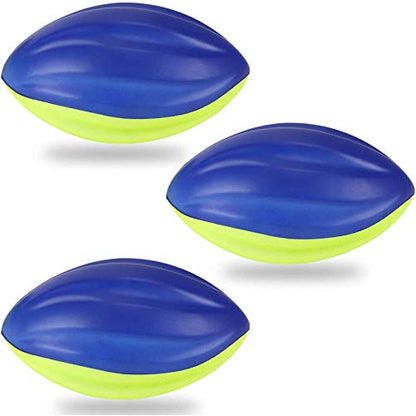 Liberty Imports 8.5" Foam Spiral Football PU Coated High Density Soft Balls, Set of 3, for Kids Sports Training Practice Indoor Outdoor Play