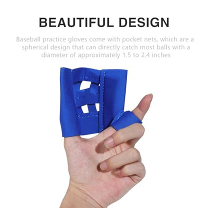 Catchers Mitt, Two Finger Training Glove Mini Lightweight Web Glove Catcher Breathable Practice Balls Training for Baseball Softball