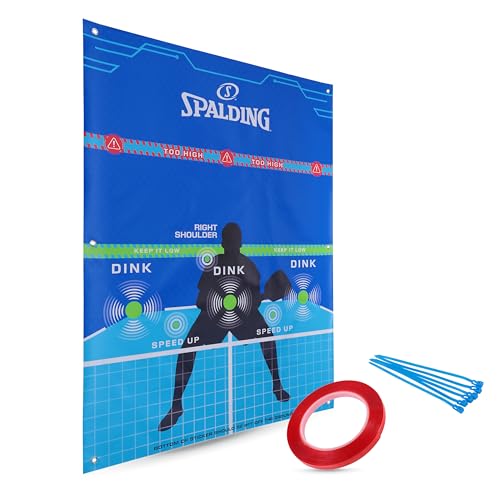 Spalding - Dink Pad Pickleball Training Aid, Portable Pickleball Practice Target Board, Improves Dinks, Accuracy, Control & Shot Placement, Indoor & Outdoor Pickleball Trainer Set