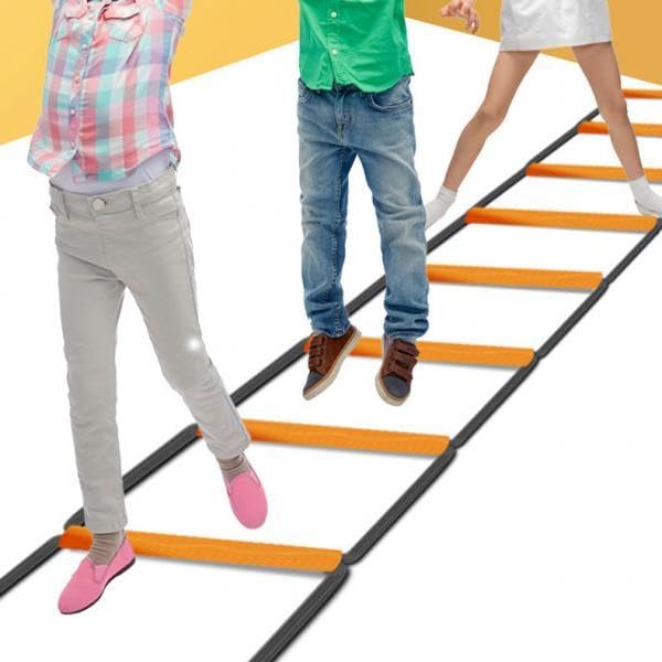 Agility Ladder, Soccer Speed Ladder, Multipurpose Agility Training Equipment, Football Footwork Ladder - size: 4 Grids No Bag