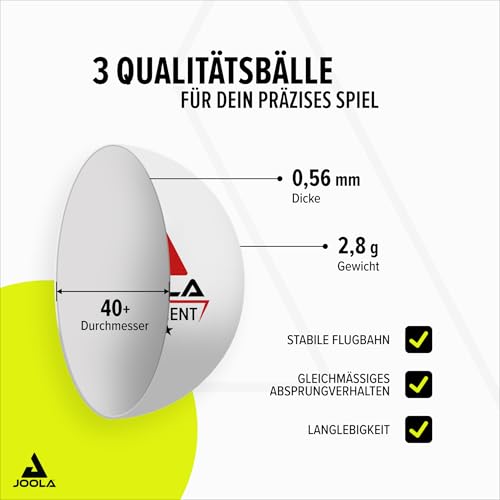 JOOLA Duo Carbon Ping Pong Paddles Set of 2 - Professional Table Tennis Paddles, Three Advanced White 3 Star Tournament Ping Pong Balls and Carrying Case - Advanced Table Tennis Rackets