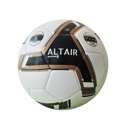 Grassroots Athletics ALTAIR Soccer Ball - Premium Quality - Size 5 Football, Professional Performance, Textured Grip, Seamless Design - Ideal for Competitive Play and Training
