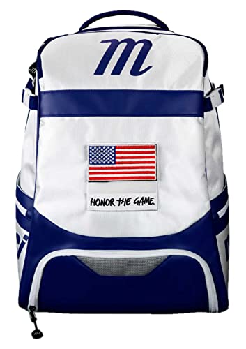 Marucci Dynamo Bat Pack - color: WHITE/NAVY BLUE
